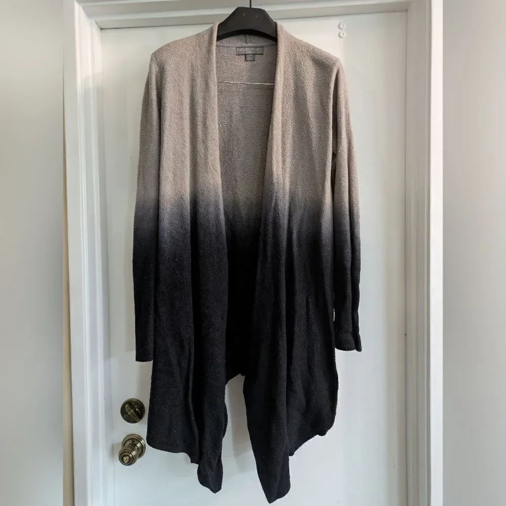 Barefoot Dreams Gray Cardigan Soft Lightweight Design